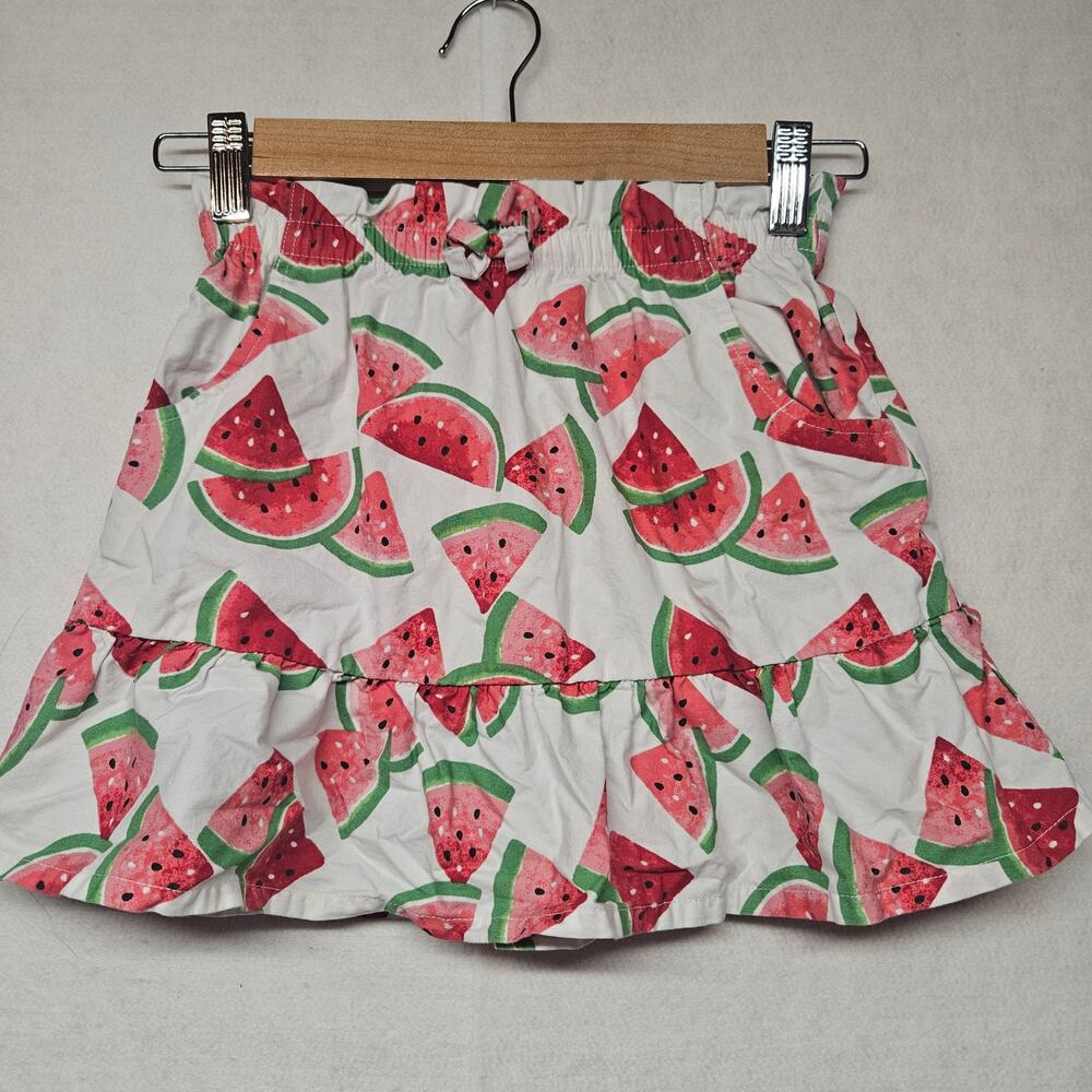 Gymboree White and pink Watermelon Print Skirt for girls